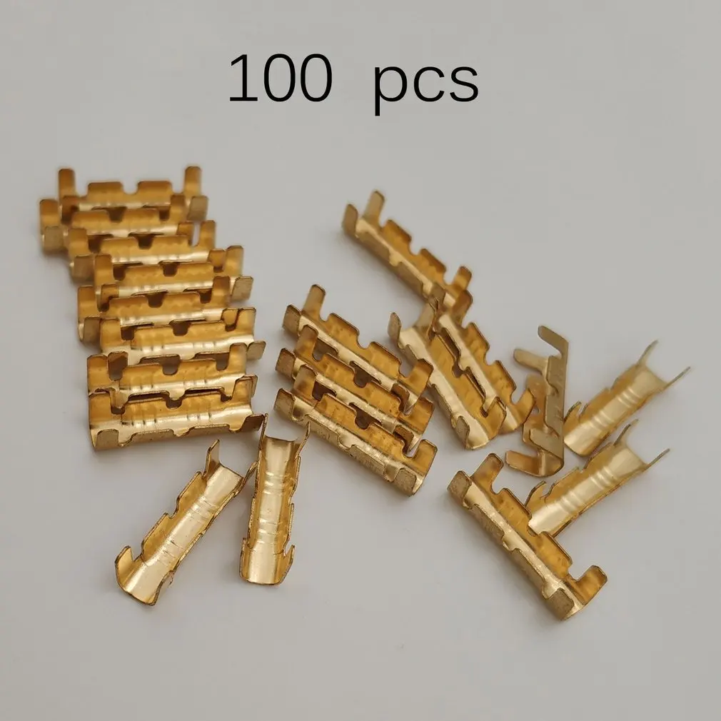 

100Pcs Dock Connectors Line Pressing Button Quick Connect Button for Wiring Terminals Electrical Connector Kit