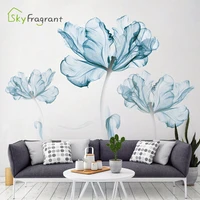 creative warm wall sticker nordic flower self adhesive stickers bedroom living room decoration house decoration wall decor
