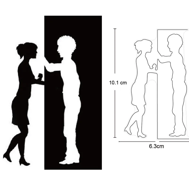 Новинка 2021 ремесленные штампы металлические Вырубные форма для пары украшение