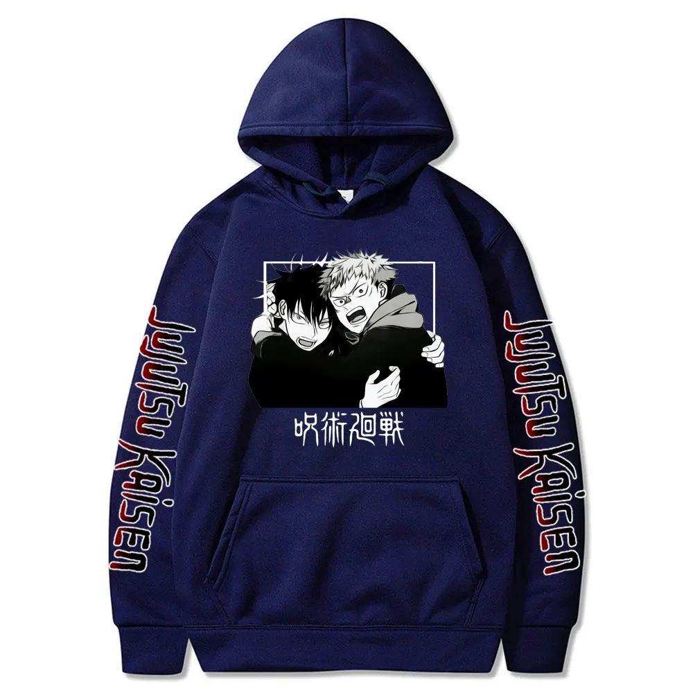 

Jujutsu Kaisen Printing Pullover Unisex Anime Hoodies 2021 Trendy Hip Hop Cool Hooded Sweatshirt Harajuku Men Women Streetwear
