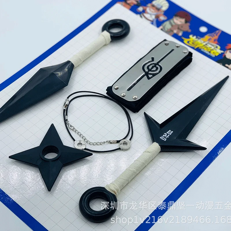 Высокое качество аниме Наруто Konoha Ninja Kakashi косплей реквизит Kunai ножи оружие броня