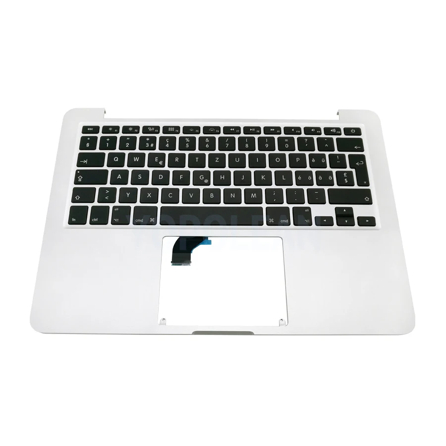 Оригинальная швейцарская клавиатура A1502 Topcase с подсветкой для Macbook Pro Retina ранняя