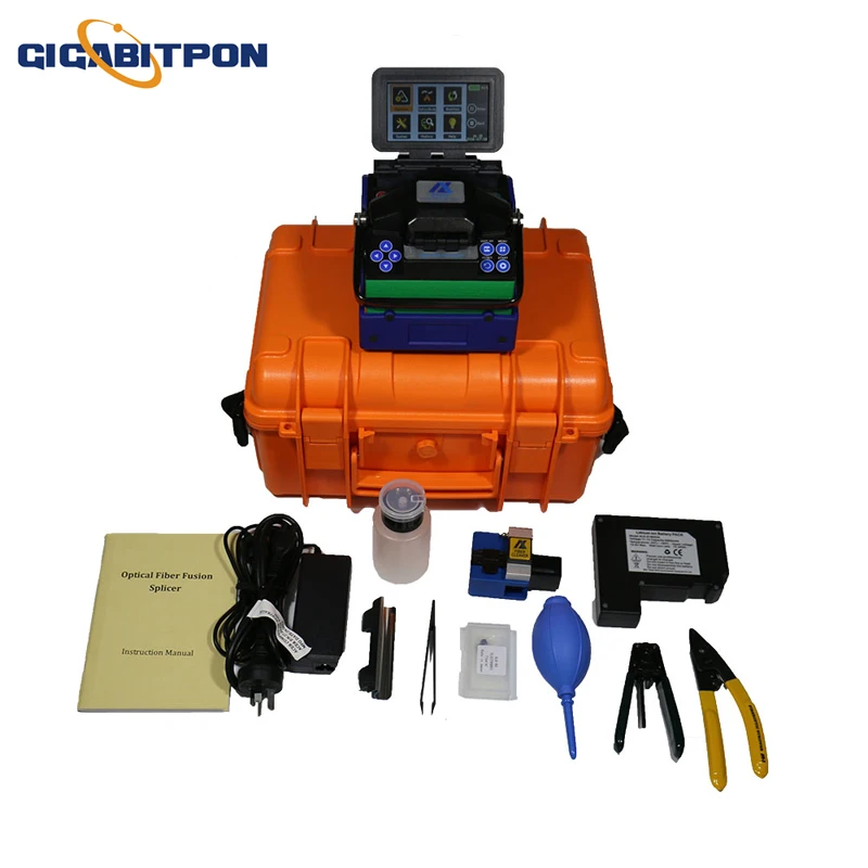 

4106N полностью автоматическое Многоязычное интеллектуальное устройство для термического Сращивания Оптических Волокон с сенсорным экраном FTTH Fiber 7S устройство для быстрого сращивания