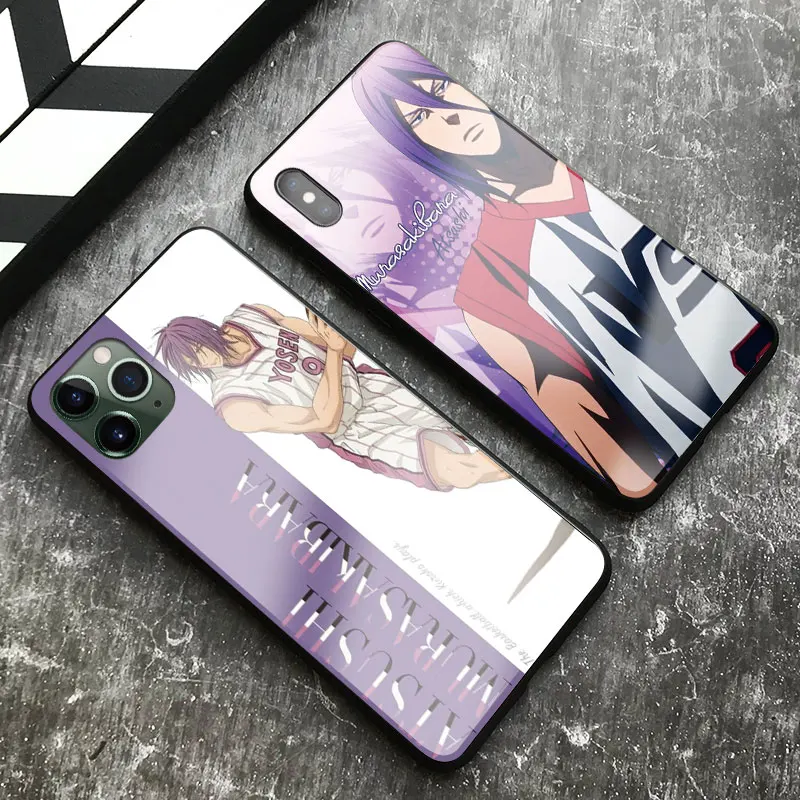 Силиконовый стеклянный чехол Kuroko без корзины для iPhone 6 6s 7 8 Plus X XR XS 11 Pro MAX |
