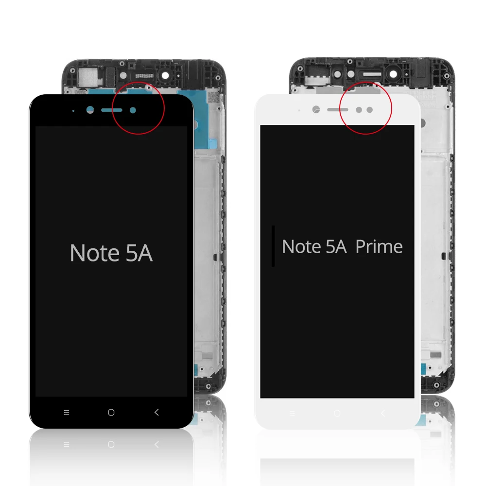 Новинка 100% дисплей для XIAOMI Redmi Note 5A / Prime сенсорный ЖК-экран с дигитайзером и рамкой