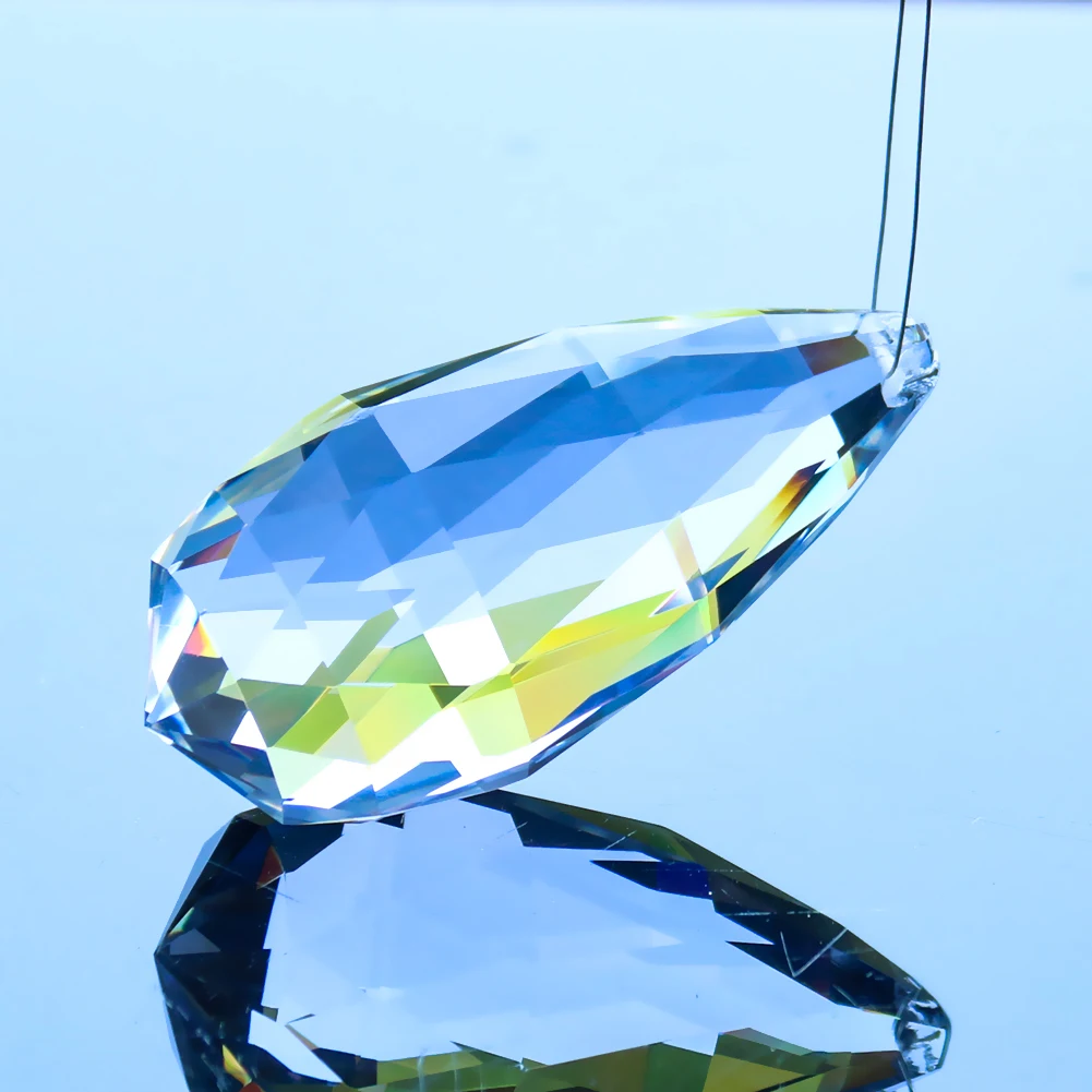 89mm Clear Drops Crystal Prisms Suncatcher Chandelier Crystals Pendant DIY Hanging Ornament Home Decoration Lighting Accessories | Лампы и