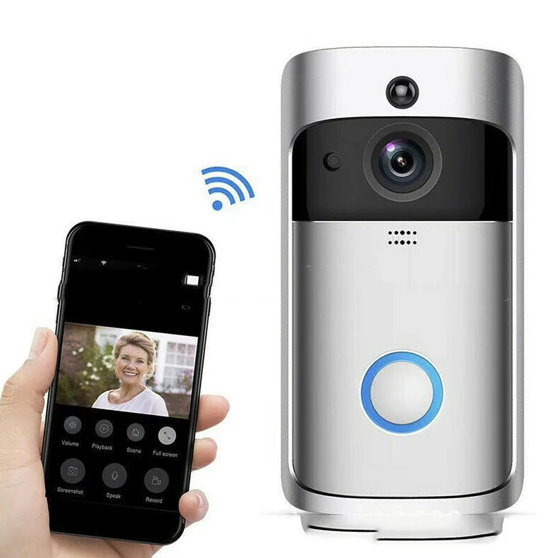 Original Official V5 Video Doorbell Smart Wireless WiFi Security Door Bell Visual Recording | Безопасность и защита