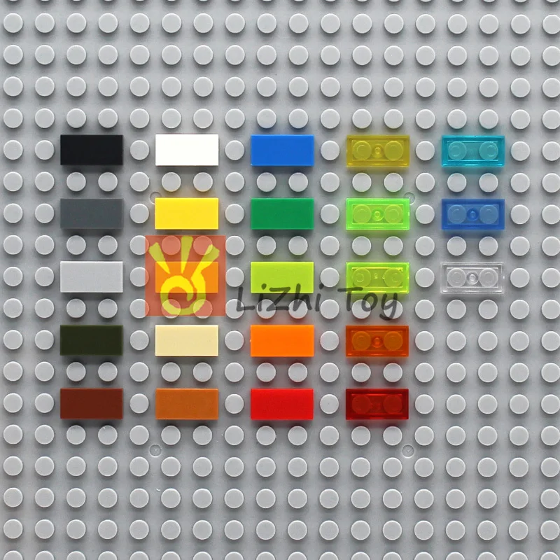 MOC плоская плитка 1*2 таблетка 3069 Сделай Сам просвечивающие блочные кирпичи