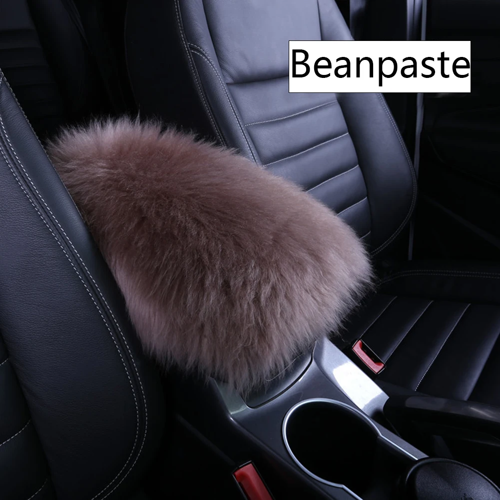 Универсальный теплый автомобиль Подлокотник чехол Чехлы мех плюш авто чехол для подлокотников Pad Автомобиль Центральной Консоли подлокотники коврики