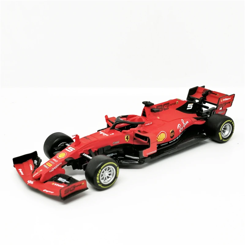 No5 Sebastian Vettel BBurago 1:43 F1 SF90#5 Sebastian Vettel#16 Charles Leclerc нормальная версия Formula one гоночный литой автомобиль - Цвет: No5 Sebastian Vettel