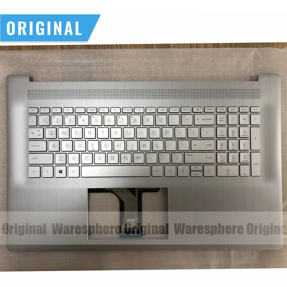 New Original Palmrest for HP 17-CP 17-CN Top Upper Case With Nonbacklit Keyboard  M50458-001 6070B1894803 Sliver