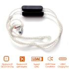 MMCX DIY Беспроводной Bluetooth 5,1 Qualcomm QCC5125 Чип поддержка LDAC APTX адаптивный спортивный кабель для наушников двухъядерный DSP аудио