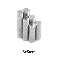 2050100150200300pcs 6x5 mm disc rare earth neodymium magnets n35 6x5mm small round search magnet strong 65 mm