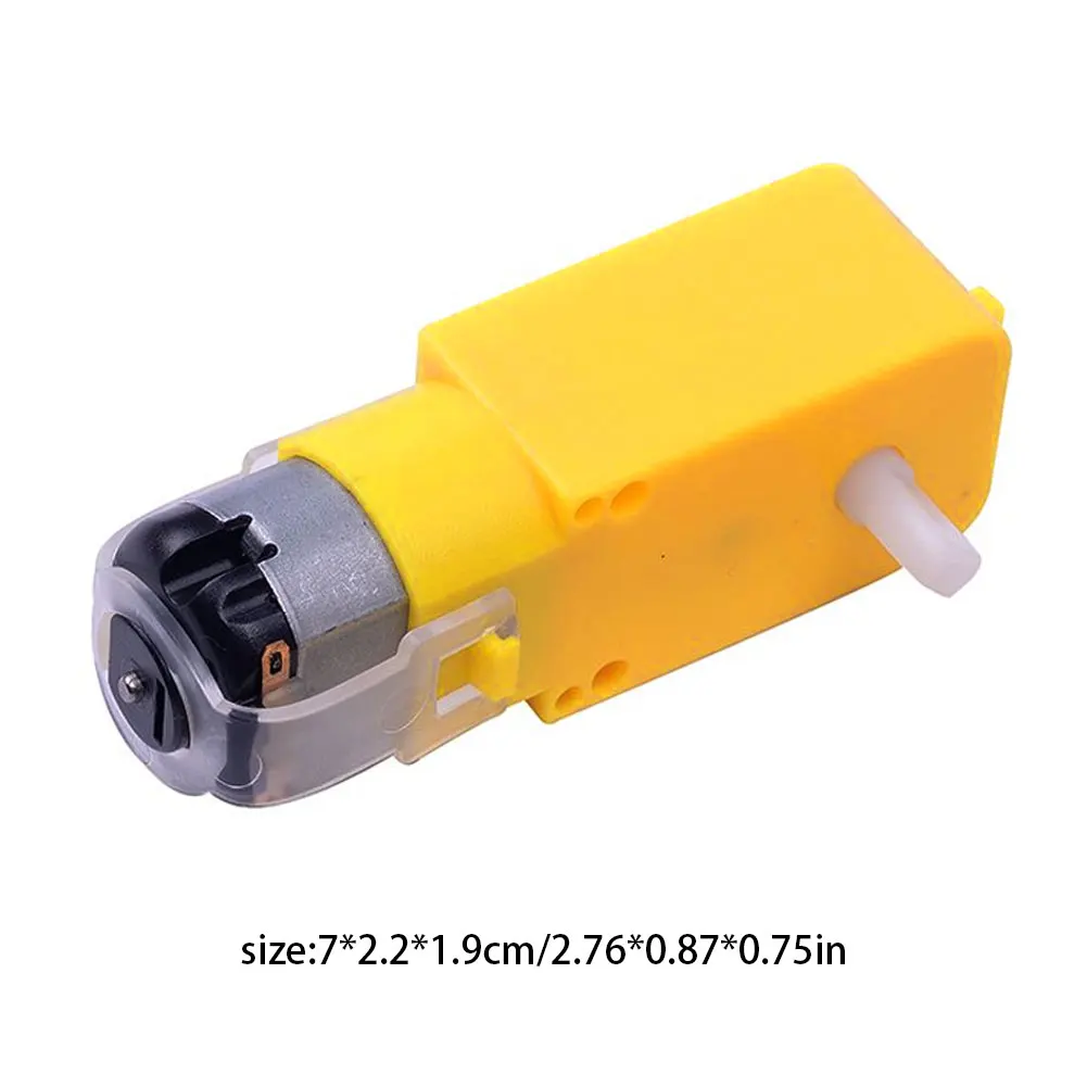 

Geared Motor Dual Shaft Robot DC 3V-6V TT Motor For Aircraft Toys 6PCS 7x2.2x1.9cm Four-Wheel Drive Toy Cars Robot Toys