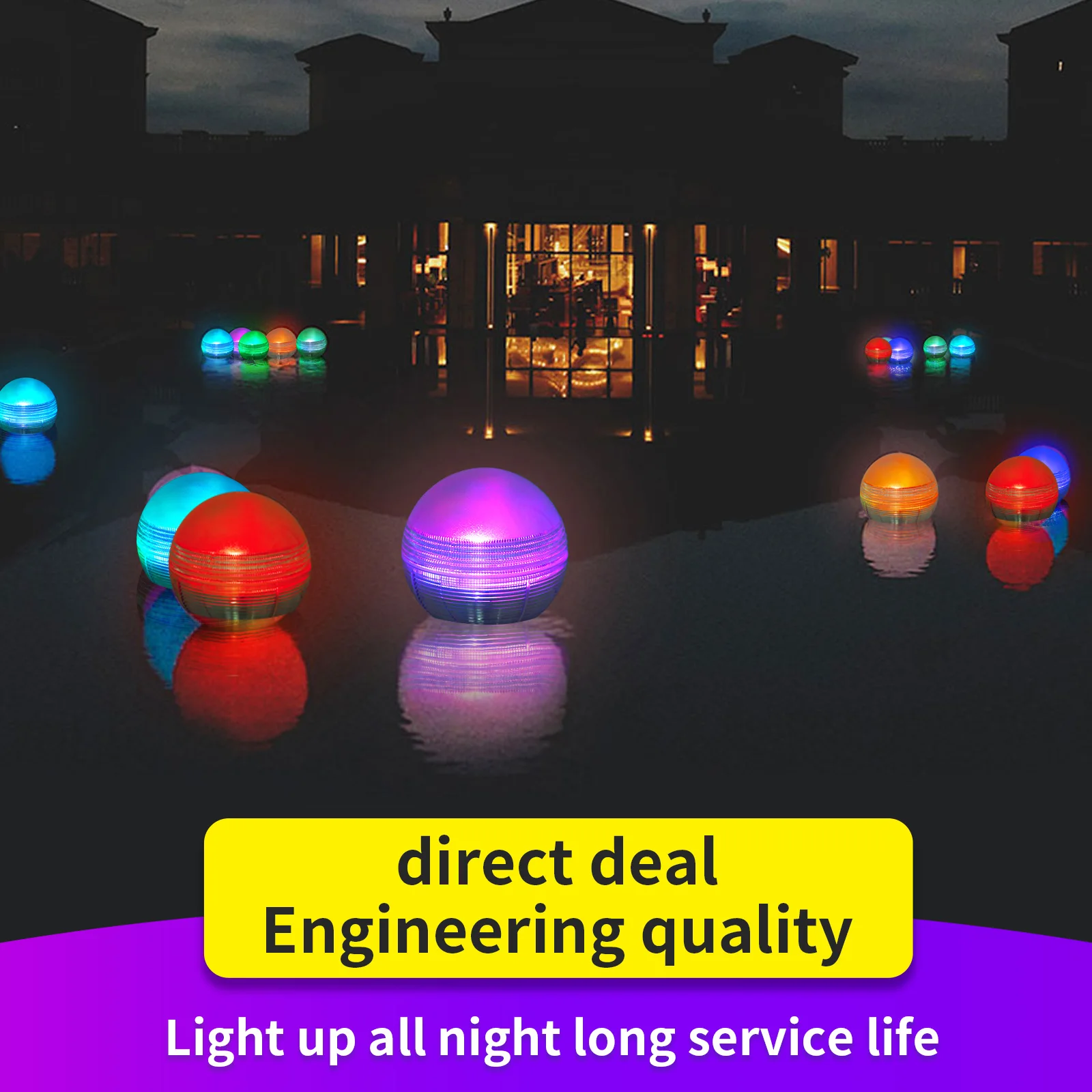 JeeYee Brand Colorful LED Solar Ball Light Floating Underwater Lamp Outdoor Swimming Pool Decorative Power | Лампы и освещение