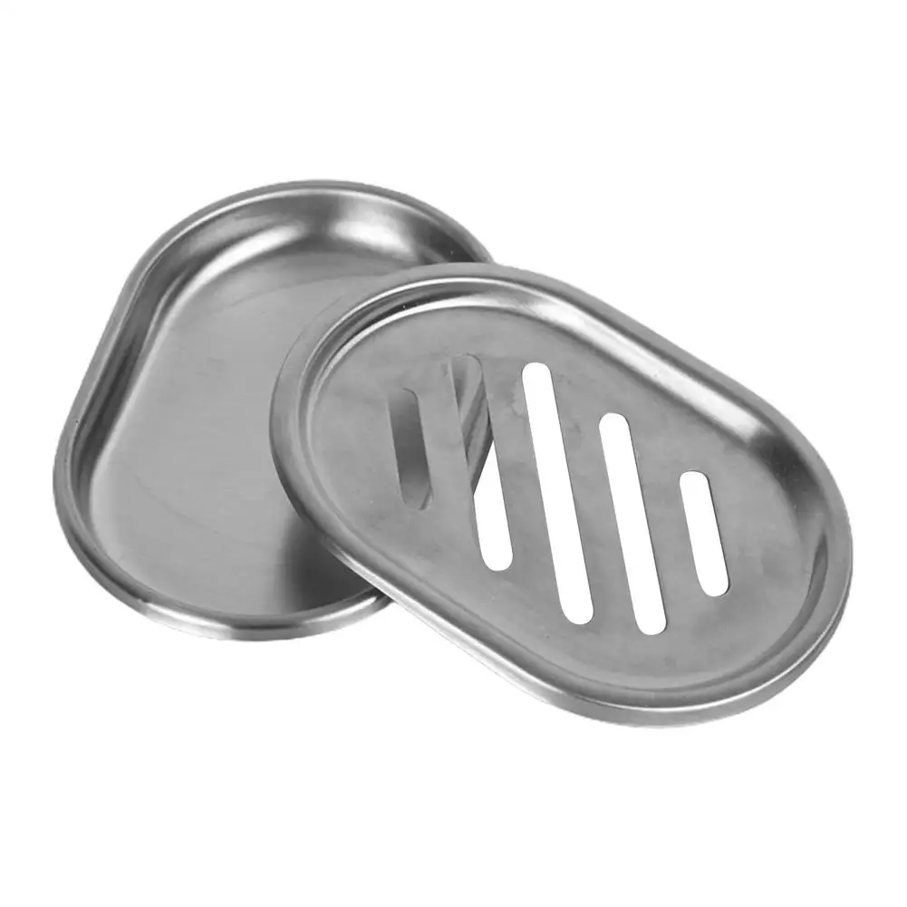 

Stainless Steel Soap Holder 304 Metal Soap Dish Durable Rust Proof Tray With Draining Hole For Bathroom Kitchen Sink Bathtub