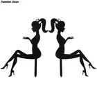 Туфли на высоком каблуке, Дамский Топпер для торта, 18 дюймов, с днем рождения, Топпер для кексов для свадьбы, дня рождения для девочек, фотография, 1 шт.