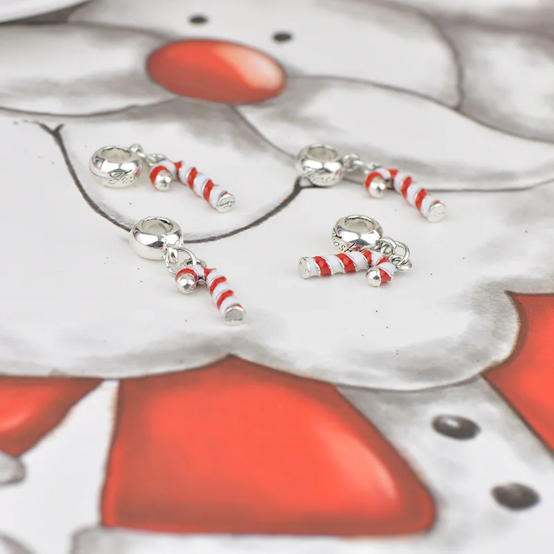 Рождество карамельного тростника кулон подходит оригинальный ПАН браслет для