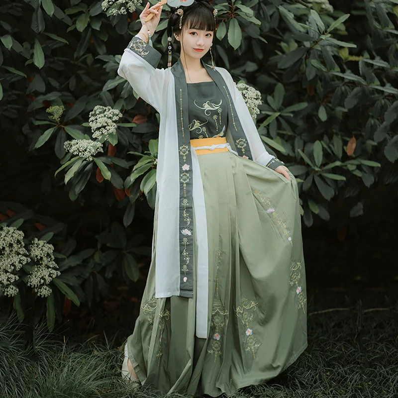 

Fairy Ancient Chinese Costume Women Hanfu Dress Qing Dynasty Traditional Clothing Cosplay Festival Outfit Folk Dance Wear DN6023