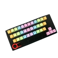 37 keys layout oem profile pbt thick keycaps for mechanical keyboard colorful keyboard keycaps replacement with key puller