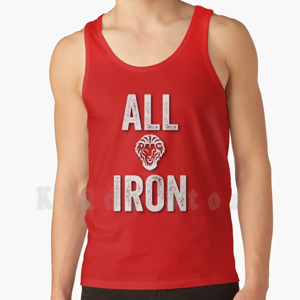 

All Iron Tank Tops Vest 100% Cotton Iron Athletic Bilbao Bilbo Euzkadi Euskadi Football Lion