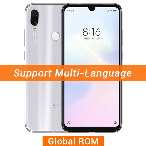 Global ROM White Мобильный телефон Xiaomi Redmi Note 7 Pro с глобальной прошивкой, 6 ГБ ОЗУ, 128 Гб ПЗУ, Восьмиядерный процессор Snapdragon 675, 6,3 дюйма, 48 МП, две камеры, 4000 мАч - Цвет: Global ROM White