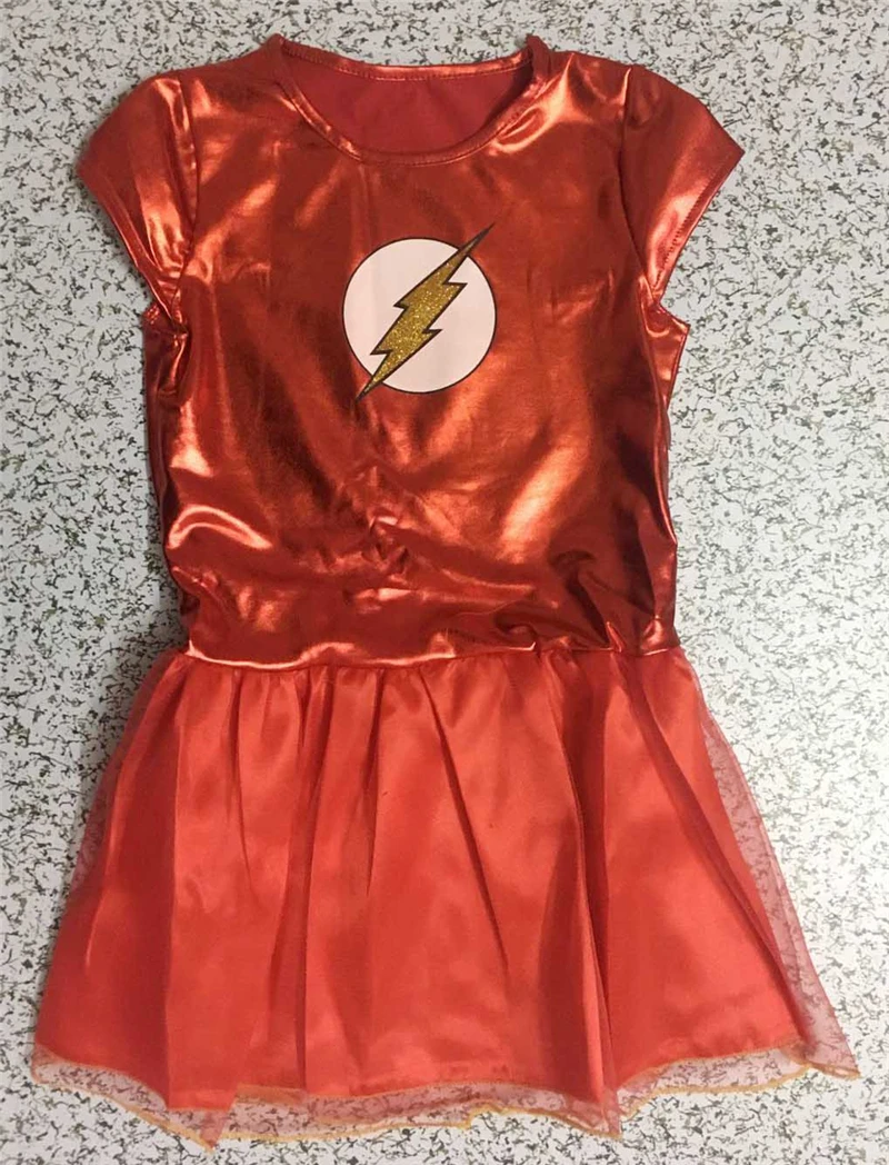 Костюмы на Хэллоуин для модных девочек ” “ Супергерл ”флэш-памяти Косплэй