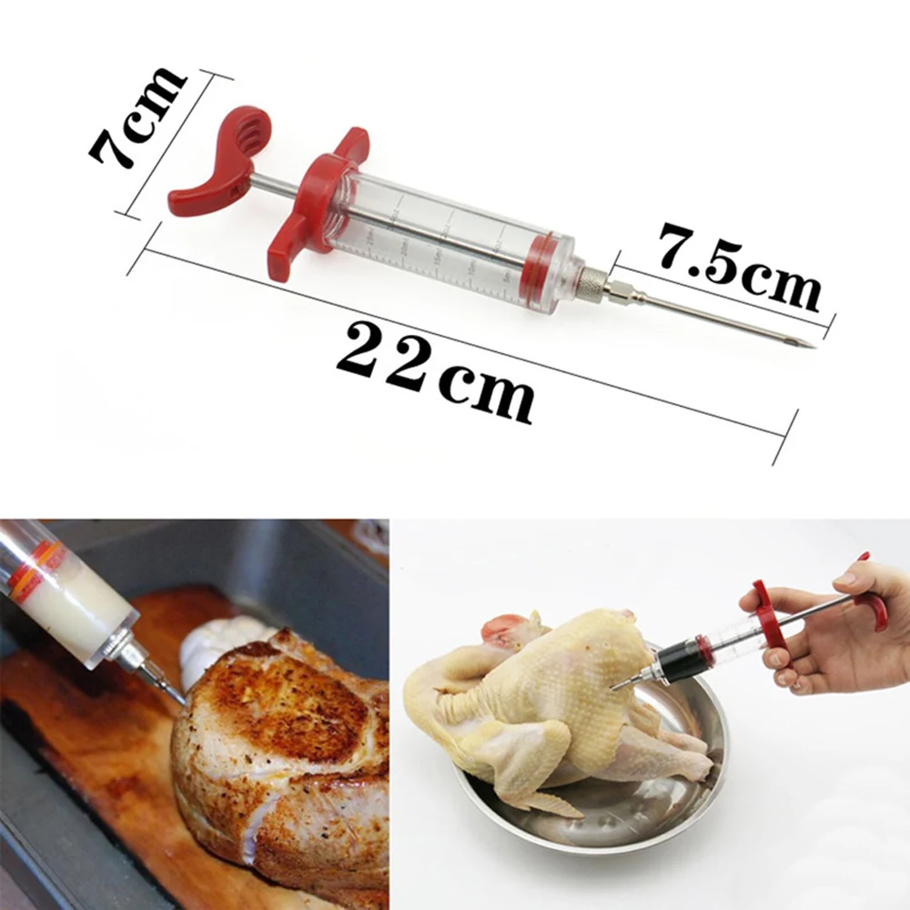 flavor needle turkey pork bbq steak meat sauces syringes marinades kitchen accessories spices cooking tools kitchen gadgets beef free global shipping
