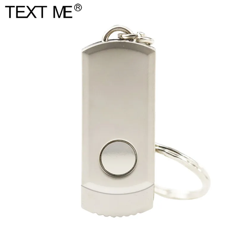 USB флеш накопитель TEXT ME из нержавеющей стали 2 0/256/128 ГБ 16/32/64 ГБ|USB флэш-накопители| |