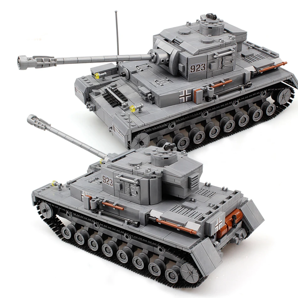 1193 шт военные серии Большой панзер Танк строительные блоки армия город