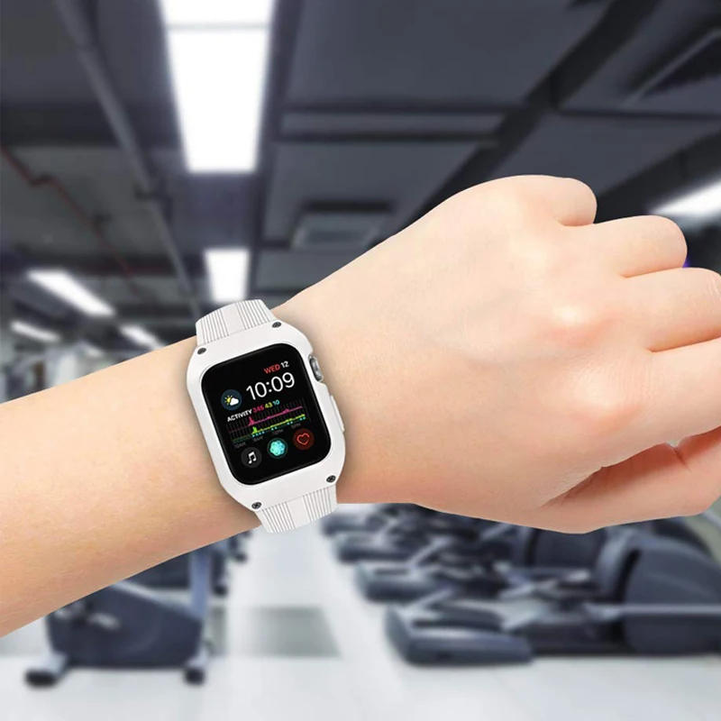 Защитный чехол для Apple Watch series 4 5 44 мм полная защита экрана IWatch ремешки