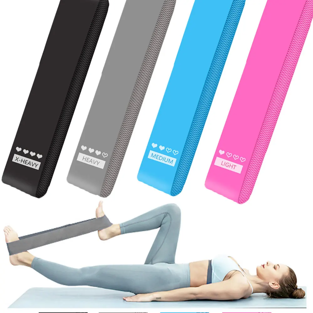 

Fitness Resistance Bands New 4 colors Sets Yoga Exercise Gym Strength Workout Crossfit Training Equipment for Home, Outdoor
