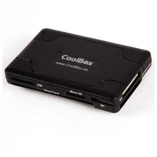 Считыватель смарт карт CoolBox CRE 065 USB 2 0 черный|Картридеры| |