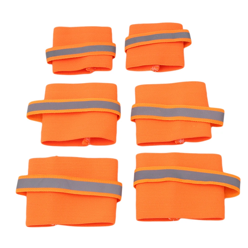 

2PCs/ Pair Knee Brace Support Pads Dog Brace Paw Compression Wrap With Fluorescent Wristbands Pets Safety Caredog Accessories