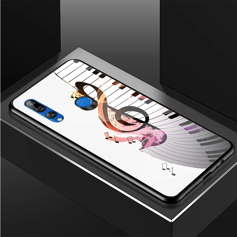 Клавиши пианино чехол для телефона из закаленного стекла Huawei honor 8X 9 10i 20i 20Lite 20Pro 30