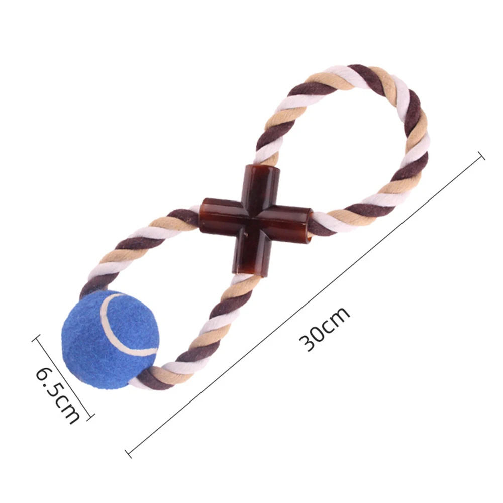 

Bite-resistant Pet Dog Puppy Cotton Rope Knot Chewing Ball Teething Toy Gift Dog Accessories 2020