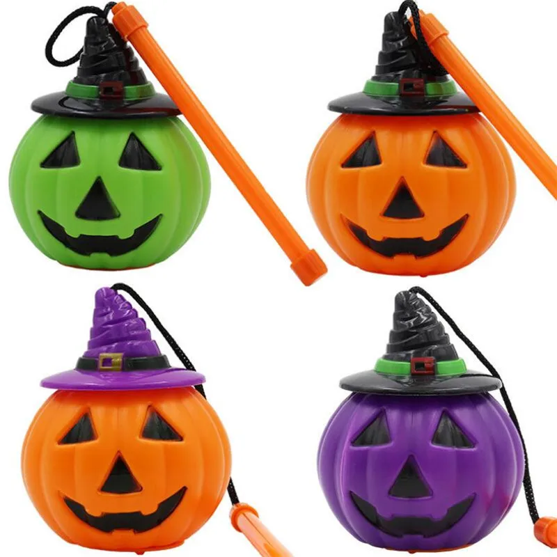 Хэллоуин фонарь в форме тыквы голосовой активированный светящийся портативный