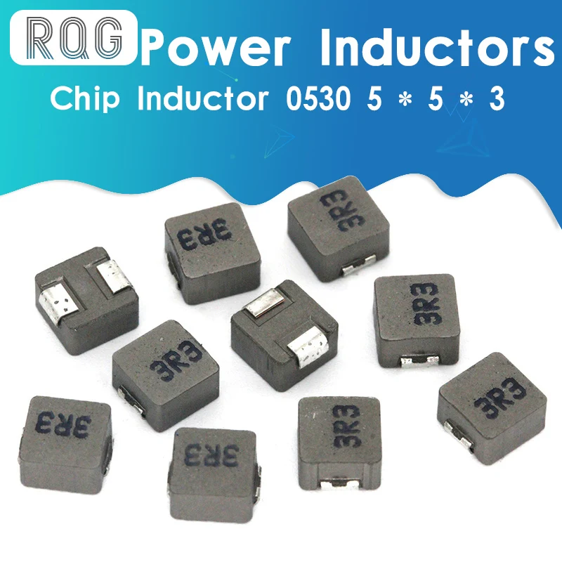 10 шт 0530 SMD Силовые индукторы 1UH 2.2UH 3.3UH 4.7UH 6.8UH 10UH чип индуктор 5*5*3 1R0 2R2 3R3 4R7 6R8 100