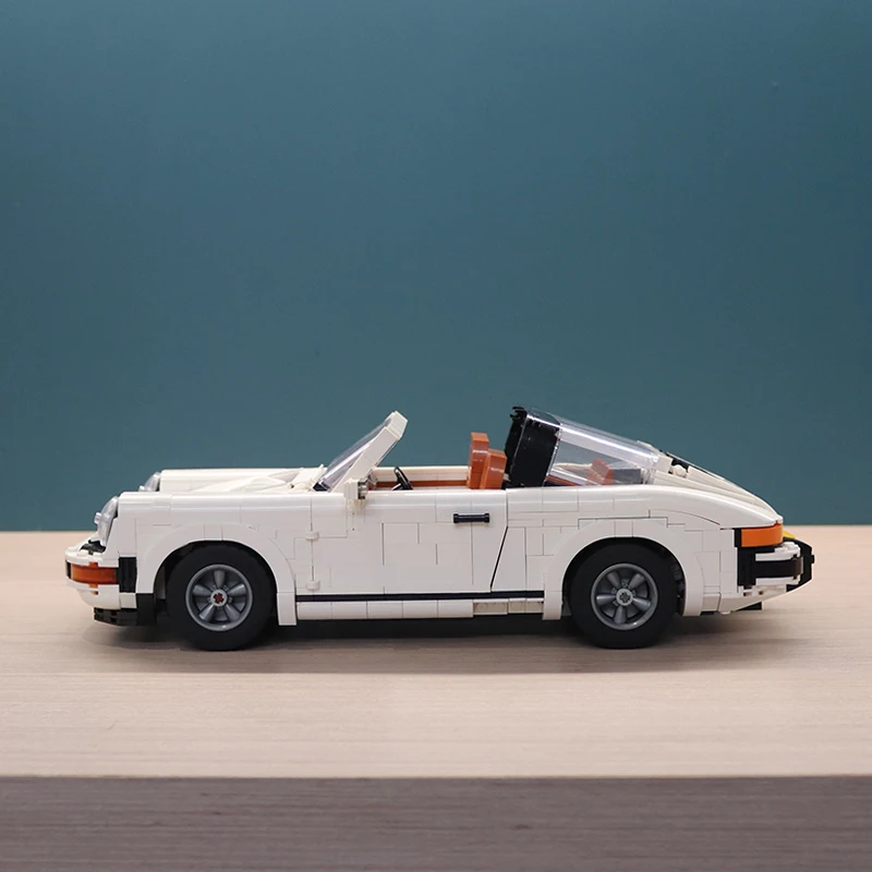 

2 IN 1 New King Blocks 1400PCS White Super Sport Car Compatible 10295 Building Blocks Bricks Educational Toys Birthday Gifts