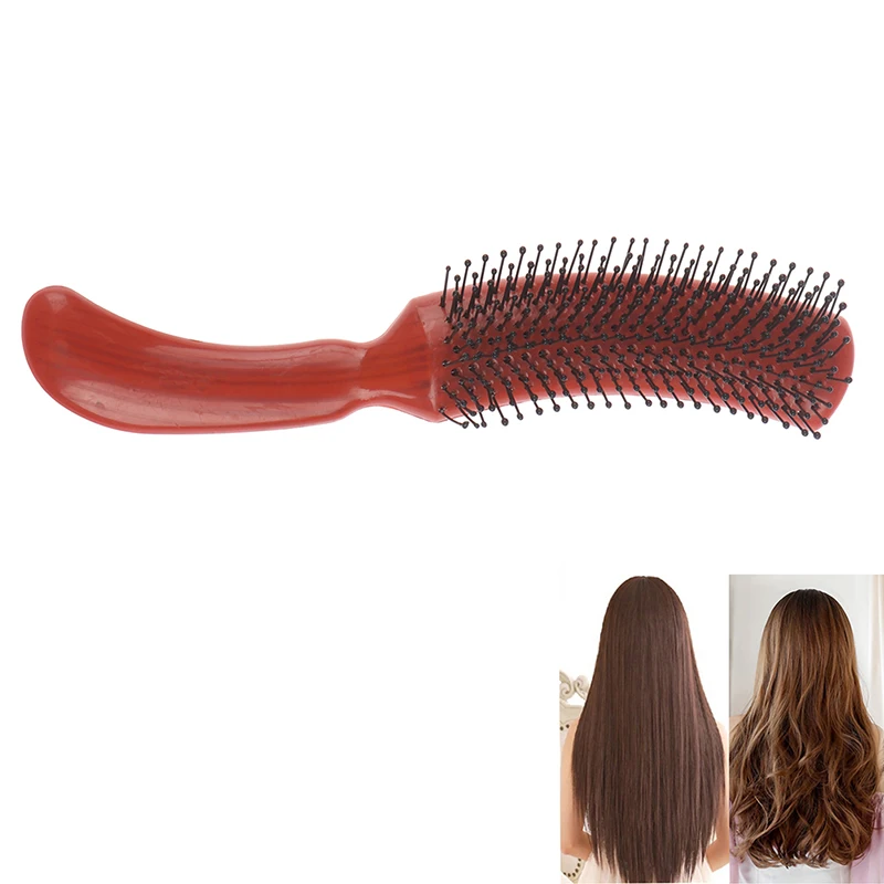 

1pc Hair Scalp Massage Comb Hairbrush Wet Curly Curling Hair Brush for Salon Hairdressing Styling Tools Wooden/Plastic Comb