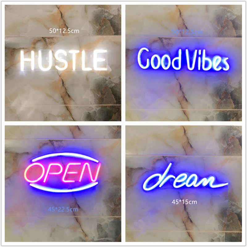 Неоновые светодиодсветодиодный вывески полного типа крутой настенный