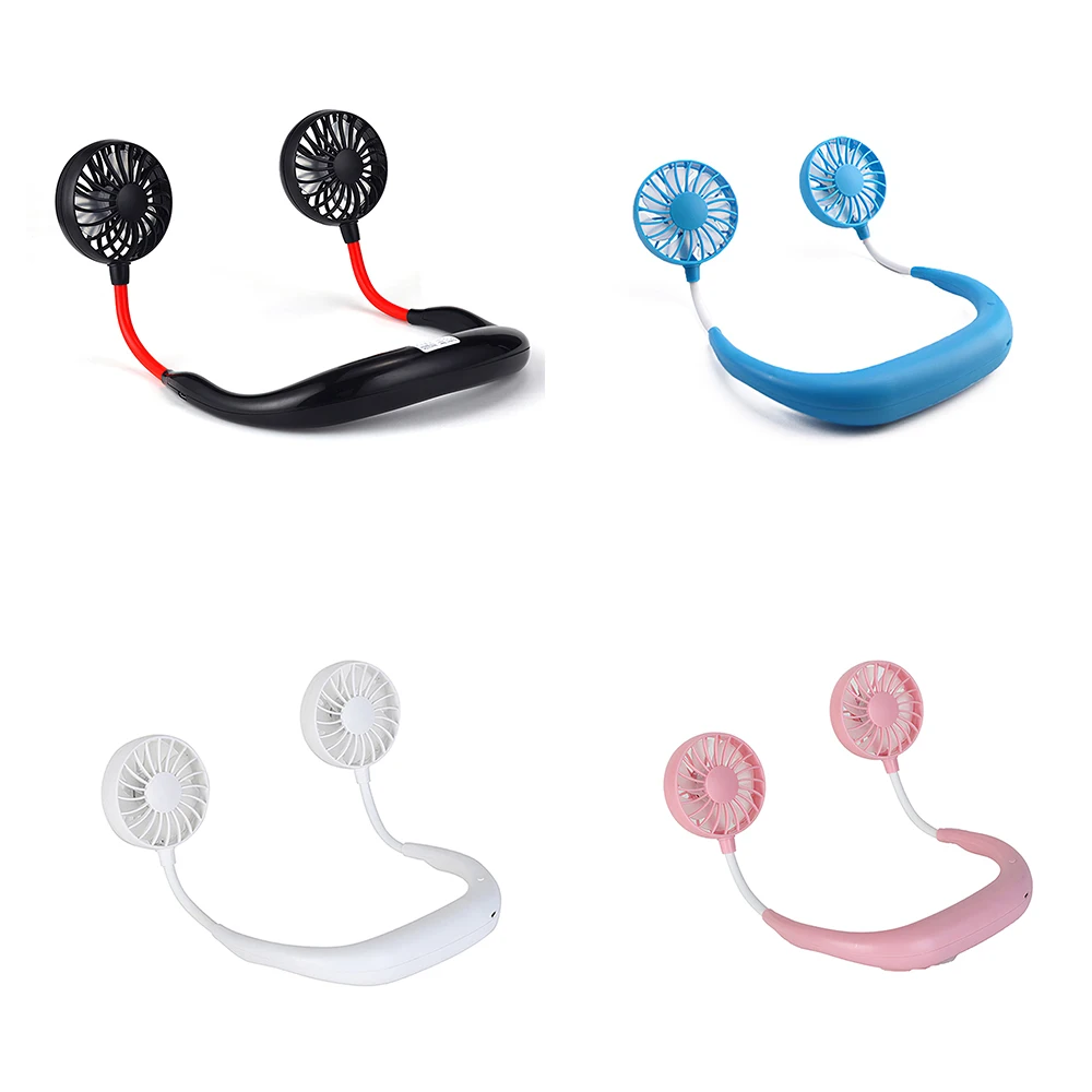 

Portable 1200 2000 MAre USB Mini Fan Neck Fan Rechargeable Small Portable Sports Fan Light Usb Desk Hand Air Conditioner Cooler