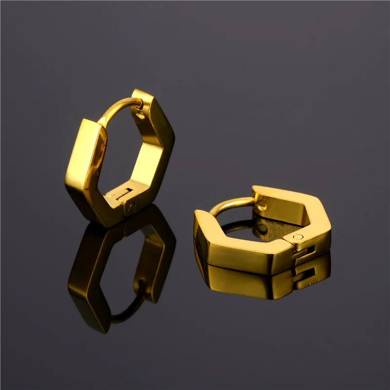 НОВЫЕ геометрические многоугольные звезды треугольные серьги гвоздики для