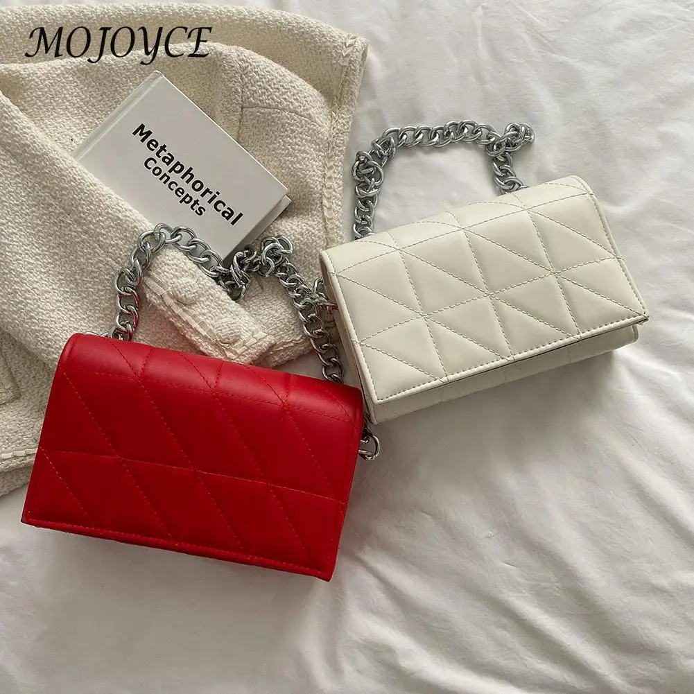 

Женские кожаные сумки через плечо с вышивкой в стиле ретро, однотонные сумки через плечо с клапаном и цепочкой для покупок, для путешествий