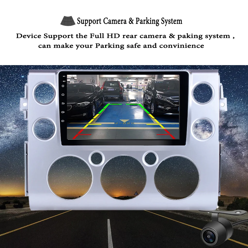 9 &quotВосьмиядерный ОЗУ 4 ГБ Android 1 автомобильный dvd-радио GPS навигация для Toyota FJ Cruiser