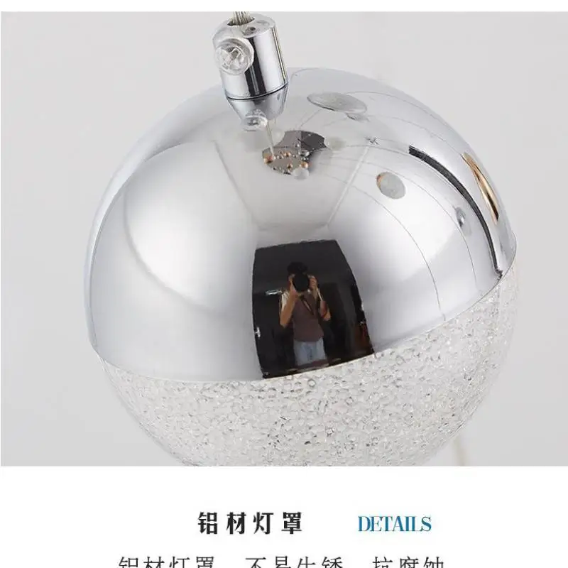 Лестница алюминиевая светодиодная люстра оконный светильник золотой шар XL