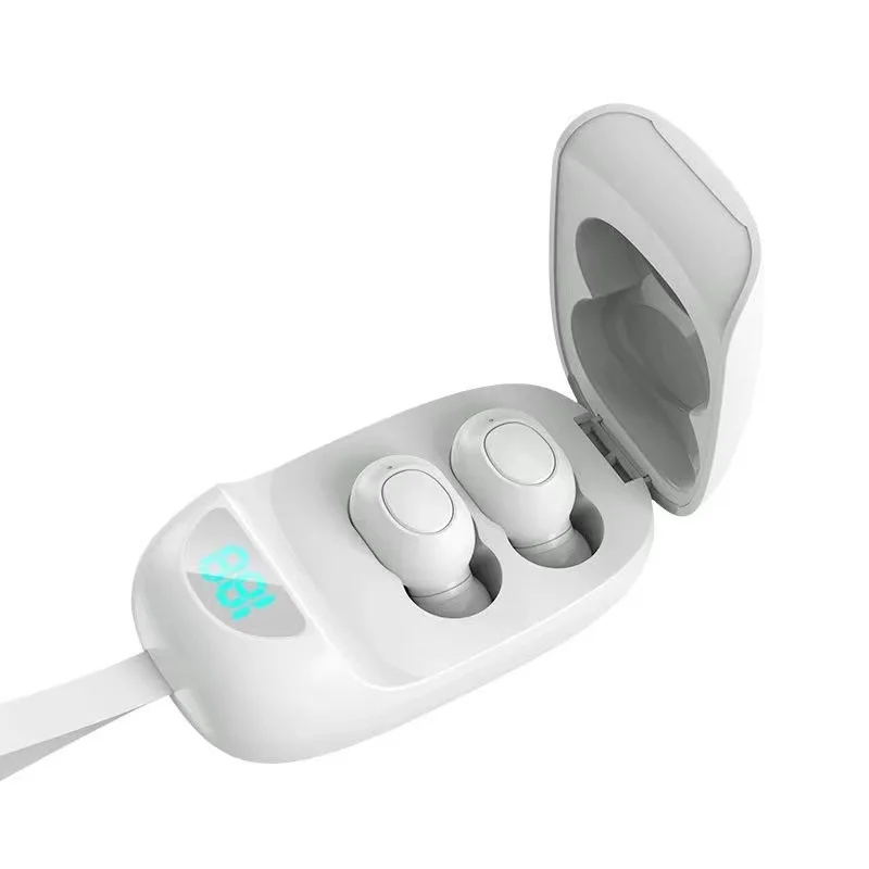 TWS Bluetooth V5.0 Sports Music Call Noise Waterproof LED Headsets | Электроника