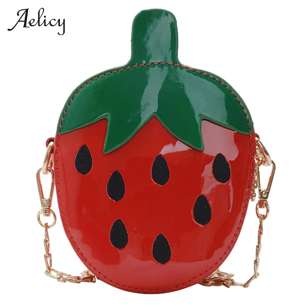 Aelicy детский подарок на день сумка плечо сумочка с рисунком фруктов для девочек