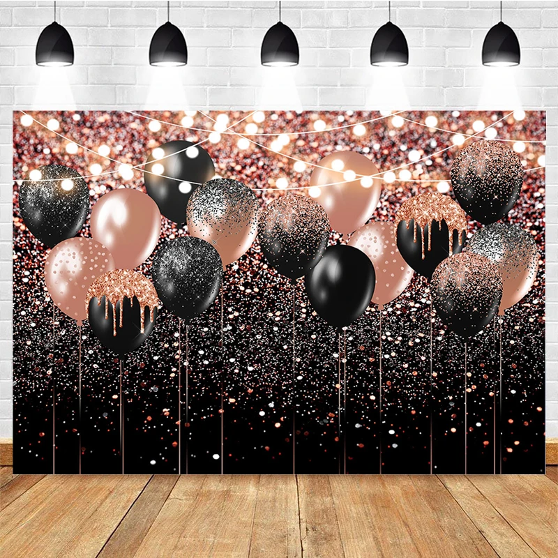 Розовое золото вспышка женщина день рождения фон розовые губы фотография