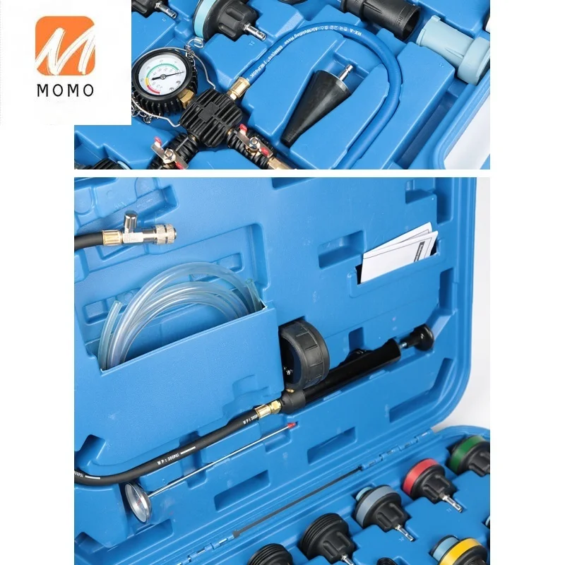 

Luxury Car Water Tank Leak Detector Pressure Gauge Air Pump Testing Meter Cooling System Tester Radiator Electric Strength Test